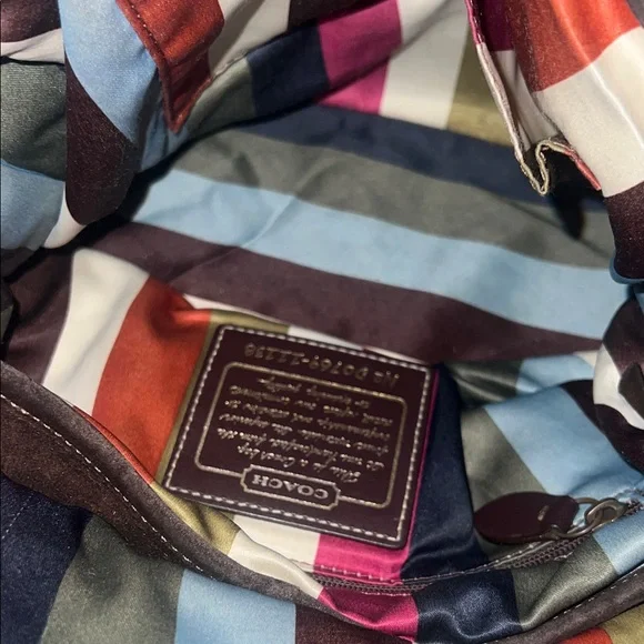 RARE Brown Suede Coach 65th Anniversary Legacy Shoulder Bag - Picture 10 of 11